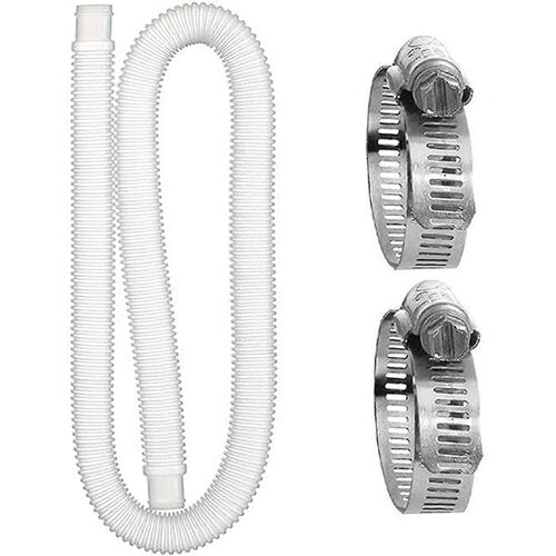 Promotion d'hiver,Tuyau de remplacement pour piscine,Tuyaux de piscine,Avec 2 connecteurs métalliques,Pour piscine hors-sol Filtre de piscine Pum
