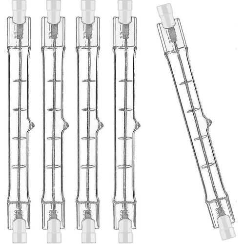 Lot De 5 Ampoules Halogènes R7s 118 Mm 200 W 230 V, Tige Halogène R7s 118 Mm, Ampoule Halogène R7s À Intensité Variable Pour L'éclairage De Bâtiments