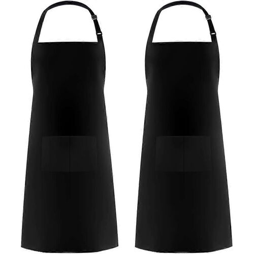 2025 - Tablier De Cuisine Réglable Imperméable 2 Pièces Avec 2 Poches