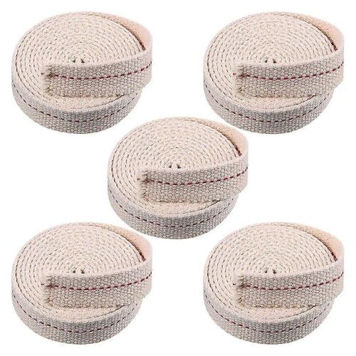 Mèche De Lampe En Coton Plat Lanternes À Huile De Remplacement Mèche Avec Point Rouge Véritable Pour Lampes Et Brûleurs À Base D'huile De Paraffine Et De Kérosène