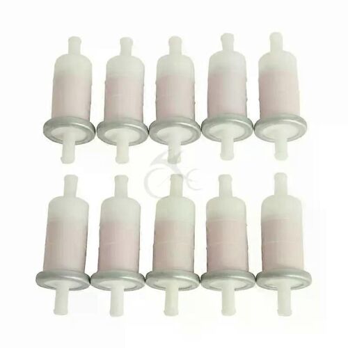 Filtre À Carburant Moto 3/8 10mm Conduite De Carburant Pour Kawasaki Yamaha Suzuki Polaris Honda Cbr600 1000 F Vt750 600 Vt1100 Gl1800 Gl1500
