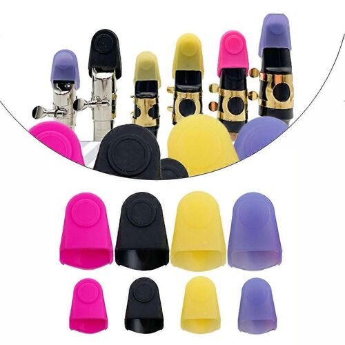1pc Saxophone Embouchure Capuchon Portable Silicone Clarinette Embouchure Pièces 46x3x16cm Pour Alto Ténor Soprano Sax Accessoires