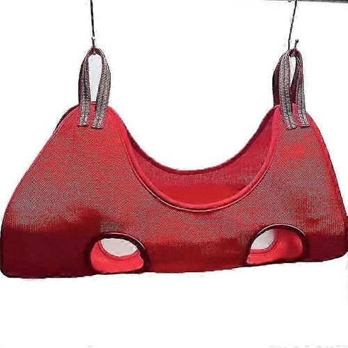 Chien Toilettage Hamac Harnais Pour Le Toilettage Pince À Ongles Garniture Bain Retenue Sac(M)Rouge