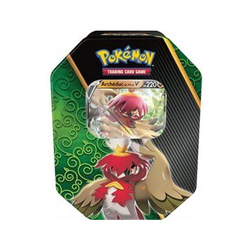 Pokebox Archeduc V - 220 Pv - Carte Française A Collectionner Pokemon - Boite Métal Vert