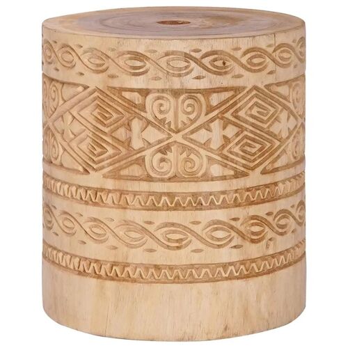 Vidaxl Pied De Parasol Autre Marron Ø34 X 40 Cm Bois Massif
