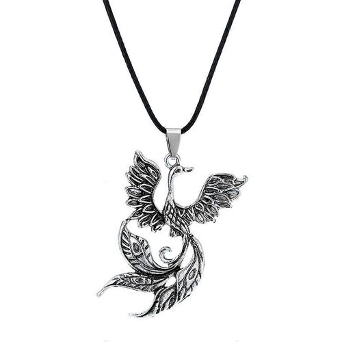 Pendentif Phoenix Oiseau De Feu Collier Vintage Firebird Pendentif Bijoux Ange Aile Collier Phoenix Oiseau Pendentif Style Punk