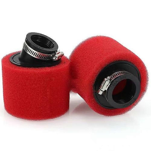 Filtre À Air En Mousse Rouge 35mm 38mm 42mm 45mm 48mm Éponge Nettoyeur Cyclomoteur Scooter Dirt Pit Bike Moto