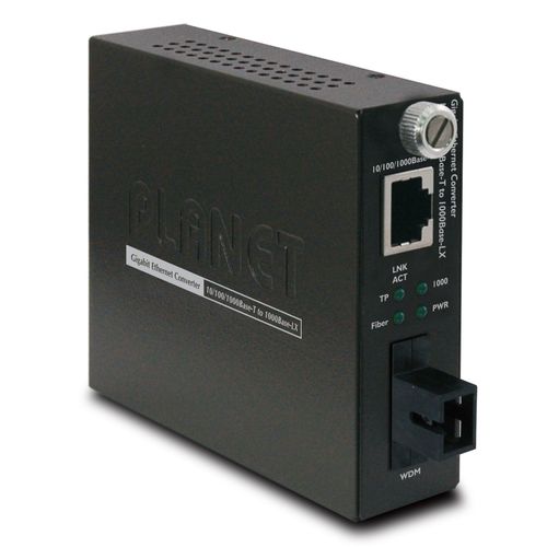 PLANET GST-806A15 - Convertisseur de support - GigE - 10Base-T, 1000Base-LX, 100Base-TX, 1000Base-T - RJ-45 - jusqu'à 15 km - 1 310 (émission)/1 550 (réception) nm
