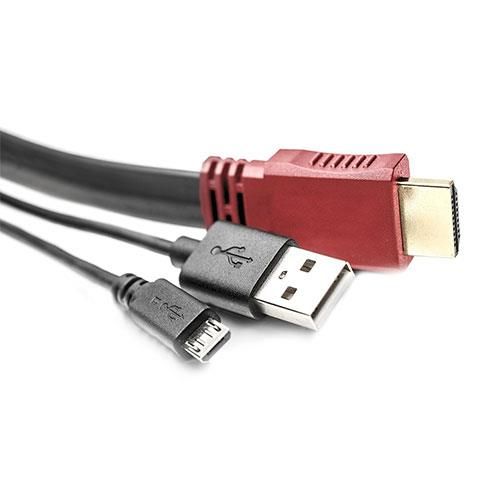 Prif Gaming Cable Pack - Kit de câbles alimentation/audio/vidéo - blindé - pour Sony PlayStation 4, Sony PlayStation 4 Pro, Sony PlayStation 4 Slim