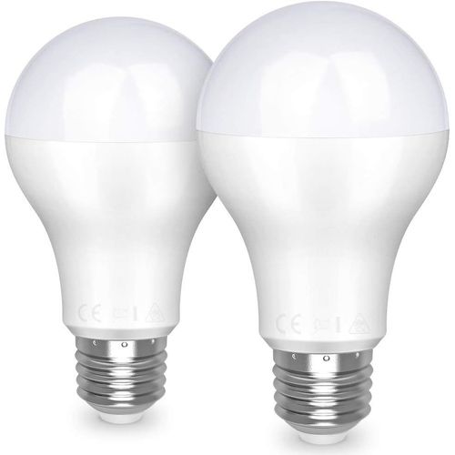 Ampoule Led E27, 20w Équivalent 150w, Blanc Chaud 3000k, 2452lm Super Brillant, Ampoules Globe A65 Culot E27, Dépolie[Lot De 2]