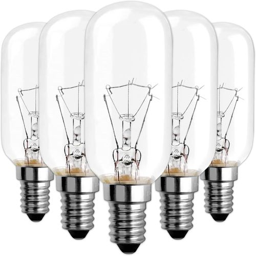 Ampoule Hotte Aspirante,Ampoule Hotte Cuisine,Ampoules Incandescentes,Spot Hotte Aspirante,Ampoule Pour Hotte Aspirante,Ampoule E14 40W 26x80 (Pack 5)