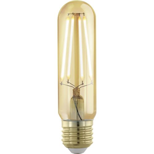 Yemaesre-Ampoule Led Tube E27 Dimmable, Lampe À Incandescence Golden Vintage, Éclairage Rétro, 4 Watts (Correspond À 28 Watts), 300 Lumens, Blanc Chaud, Doré, 1700 Kelvin, T32, Ø 3,2 Cm