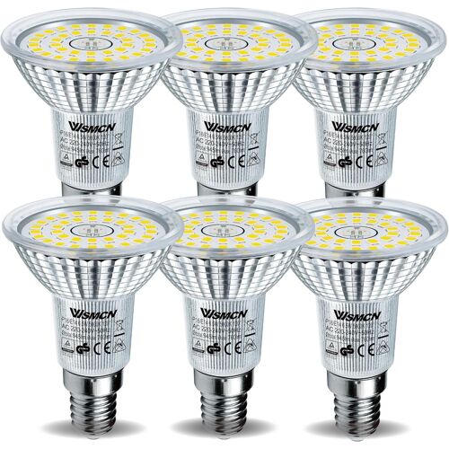 Kalanka-Ampoule Led E14 R50 Blanc Lumi¿¿Re Du Jour 5000 Kelvin 6,5 W ¿¿Quivalent ¿¿ 100w Lampe Halog¿¿Ne, Non Dimmable Lampe Led Spot 760 Lumens Angle De Faisceau 120¡Ã, Lot De 6
