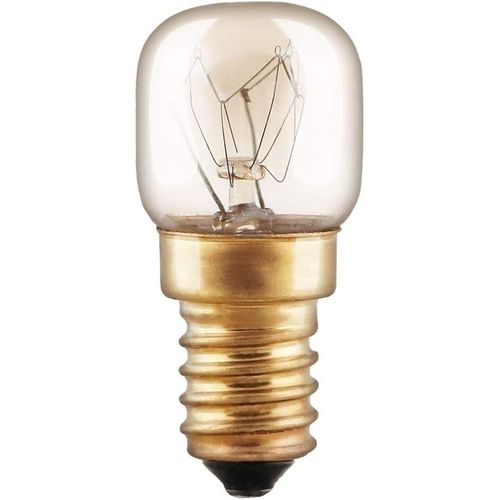 Ampoule pour four-15 W-E14-Transparent-Tube T22-Double filament-300 °