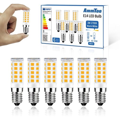 Kalanka-Ampoule Led E14 Blanc Chaud 2700 K - Ampoule E14 3 W 480 Lm - Remplace Les Ampoules Halog¿¿Nes 40 W 45 W - Pas De Scintillement - Lampe De R¿¿Frig¿¿Rateur - Intensit¿¿ Non Variable - Ampoule Led