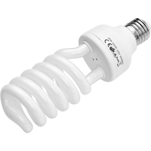 Lampe photo 45 W 220 V 5500 K CRI90 Lumière du jour Ampoule spirale à économie d'énergie Ampoule E27 pour studio photo,éclairage de studio,éclairage vidéo