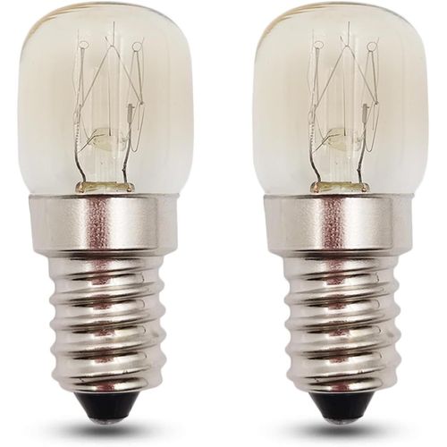 Ampoule E14 Pour Four,Ampoule de Four T22 300 Degré Dimmable pour AEG/Neff/Whirlpool/Smeg/Bosch Four,Micro-ondes,Lampe à Sel,Refrigerateur,Blanc Chaud 2700K,Lot de 2