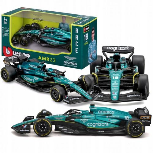 Bburago 1/43 - Aston Martin Amr23 - Season Car 2023 (L. Stroll) 38090s/18-Bburago