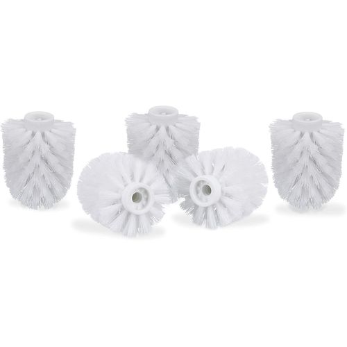 Tête de de Toilettes en Lot de 5,Brosses de Toilettes en Vrac Fil de 9,5 mm,Tête de de Remplacement Diamètre 7 x 9 cm,Blanc