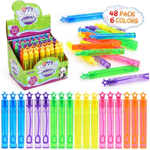 Lbgwp60-Bulle De Savon, 48 Tubes Bulles De Savon Pour Enfant, Liquide De Bulle De Savon Avec Différents Modèles De Motifs, Jeux Exterieur Jouet À Bulles Pour Mariage, Anniversaire, Saint Valentin