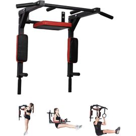 Lbgwp60-Barre De Traction Fixation Murale, Noir/Rouge