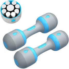 Lbgwp60-Haltère Réglable Poids Ensemble Home Gym Fitness Pour Femmes Dame Hommes, Poids 5 En 1, Non-Slip En Caoutchouc Main, 2-10kg, 2x 5 Kg/Set