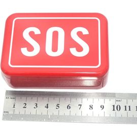 Lbgwp60-Boîtes De Kit De Survie, Boîtes De Rangement Rectangulaires Vides En Métal, Boîte En Métal, Supports De Rangement Pour La Maison Pour Trousse De Premiers Soins 