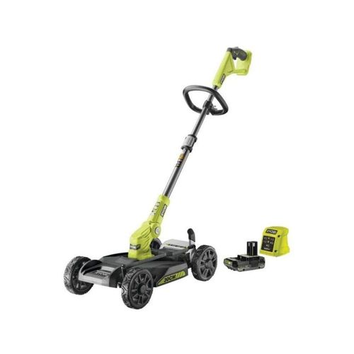 RYOBI - Tondeuse 3-en-1 18V ONE+ - Tondeuse / coupe-bordures / dresse-bord. - coupe 30 cm + batterie 2 Ah & charg. - RY18LMC30A