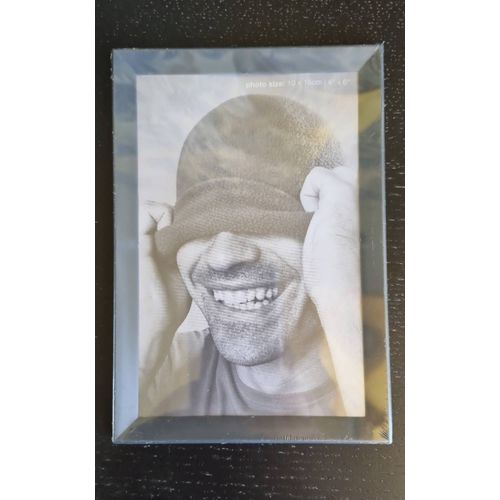 Cadre photo plastifié gris anthracite