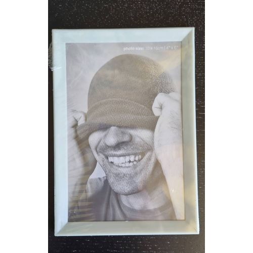 Cadre photo plastifié gris clair