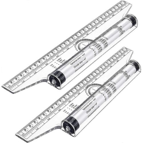 Règle De Mesure À Roulettes En Plastique, Règle À Roulettes, Règle Parallèle, Règle De Dessin Multifonctionnelle Pour La Mesure, Le Dessin, Les Étudiants, 2 Pièces