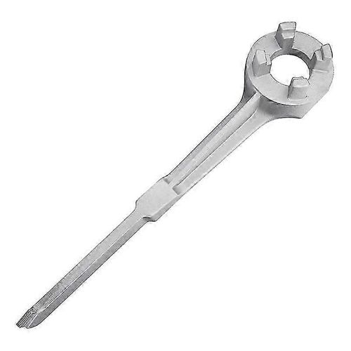 Clé à bonde, clé à fût, outil d'ouverture de baril en aluminium pour barils de 10, 15, 20, 30, 50 et 55 gallons, compatible avec les bouchons de 2"" et 3/4