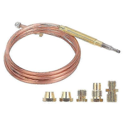 Thermocouple universel pour cuisinière à gaz avec 5 écrous, adaptateur de thermocouple de remplacement pour brûleur à gaz de chauffage (haoyi)