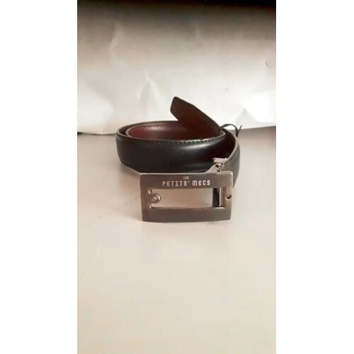 Ceinture Cuir Noir 80 Cm Reversible Marron Boucle Acier Chic Mixte Homme Femme Enfant Accessoire De Vetement Mode Habille Ceremonie Soiree