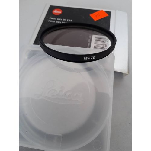 LEICA FILTRE UVa DC E55 ref 18670 noir LEITZ