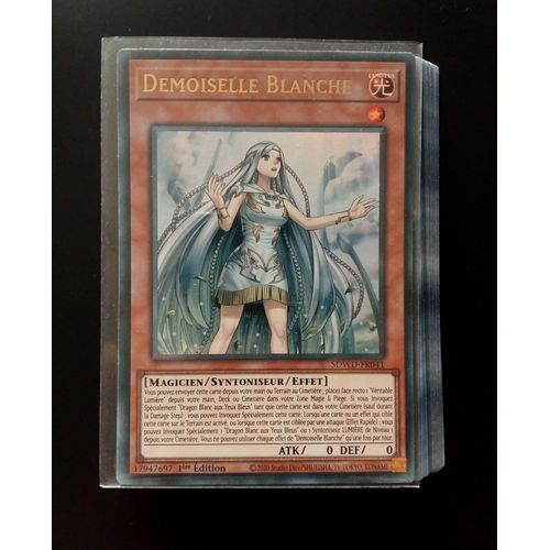 Yu-Gi-Oh ! Lot Cartes Base Deck Dragon Blanc Primite - 1ère Édition Fr