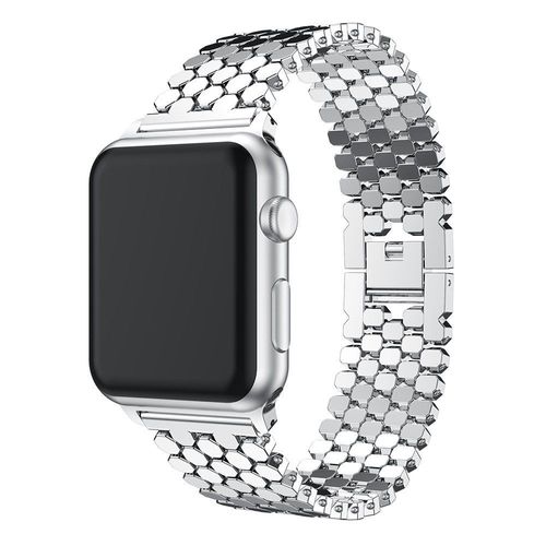 Bracelet De Rechange Réglable En Acier Inoxydable Pour Apple Watch Se/Iwatch Series 7/6/5/4/3/2/1, Compatible Avec Apple Watch 45 Mm 44 Mm 42 Mm Pour Femmes Et Hommes.
