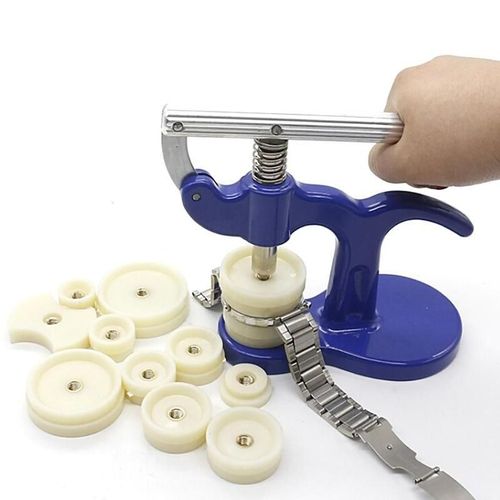 Ensemble de 13 outils de pression pour montre, kit d'outils de réparation d'horloger avec 12 buses en nylon