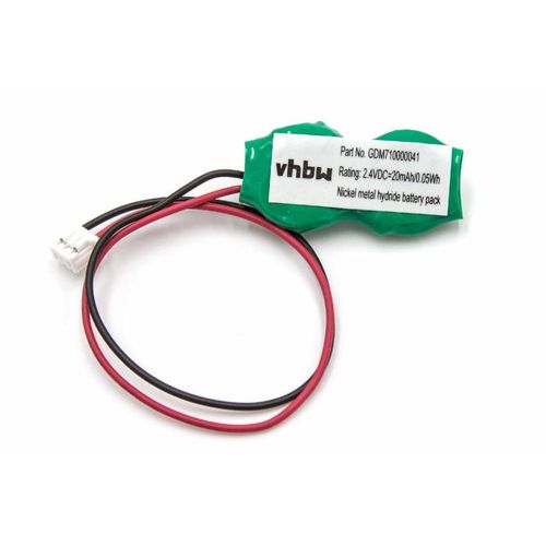 vhbw Pile BIOS compatible avec Toshiba Portégé R500-S5005, R500-S5006V, R500-S5006V2, R500-S5006X pc, ordinateur notebook (20mAh, 2,4V, NiMH)