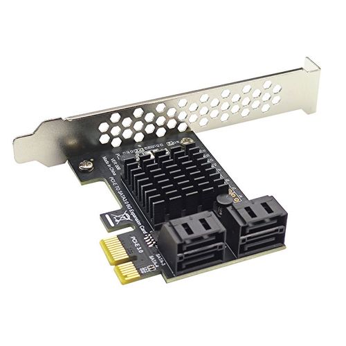 PCI-E GEN 3 à SATA3.0 4 Port 6G Carte Contrôleur Étendu erreurs de page non valide Disque Dur Compatible avec WIN8/WIN10/LINUX