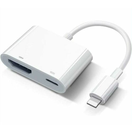 Applicable à Apple Lightning Digital AV Adaptateur Lightning vers HDMI Adaptateur Apple MFi Certifié HDMI Connecteur de Câble d'Écran 1080P de Synchronisation TV/HDTV/Moniteur/Proj