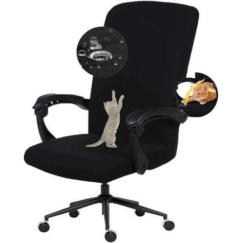 Kamenda Housses De Chaise, Housse Élastique Verser Chaise De Bureau, Housse De Fauteuil Rotatif Amovible Et Lavable, L'élasticité