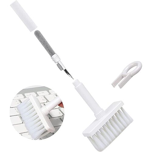 Nettoyant électronique 5 pièces pour claviers et écouteurs, blanc