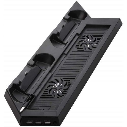 Refroidisseur De Ventilateur Ps4, Support Vertical Pour Ps4, Ventilateur Avec 3 Ports De Chargeur De Concentrateur Usb
