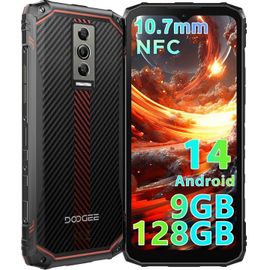 DOOGEE Blade10 Telephone Portable Incassable,9Go+128Go Noir