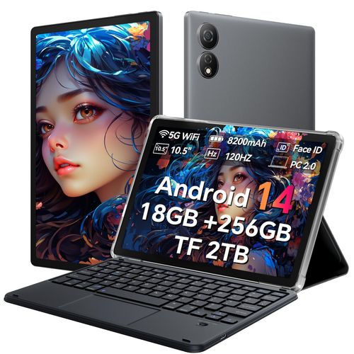 OSCAL Pad 80 WiFi Tablette Android 14,18 Go+256 Go Gris