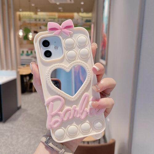Convient pour iPhone 14 avec étui de protection miroir (A)