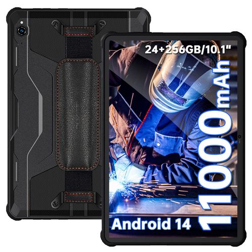 OUKITEL RT9 4G Tablette Incassable,Android 14, 11000mAh, 24Go+256GO Noir