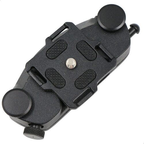 Clip de Ceinture pour Appareil Caméra Sangle pour Sac à Dos Clip de Ceinture en Alliage D'aluminium à Fermeture Rapide Avec Support 1/4 pour Appareil Photo et Sac à Dos.