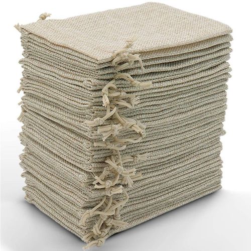 20 morceaux de toile de Jute Sac, Linge de Sacs à Cordon de serrage, Réutilisable Stockage des Sacs, des Bijoux, des Sacs, des Sacs-Cadeaux de Mariage, de Fête et de Noël (Couleur Primaire)